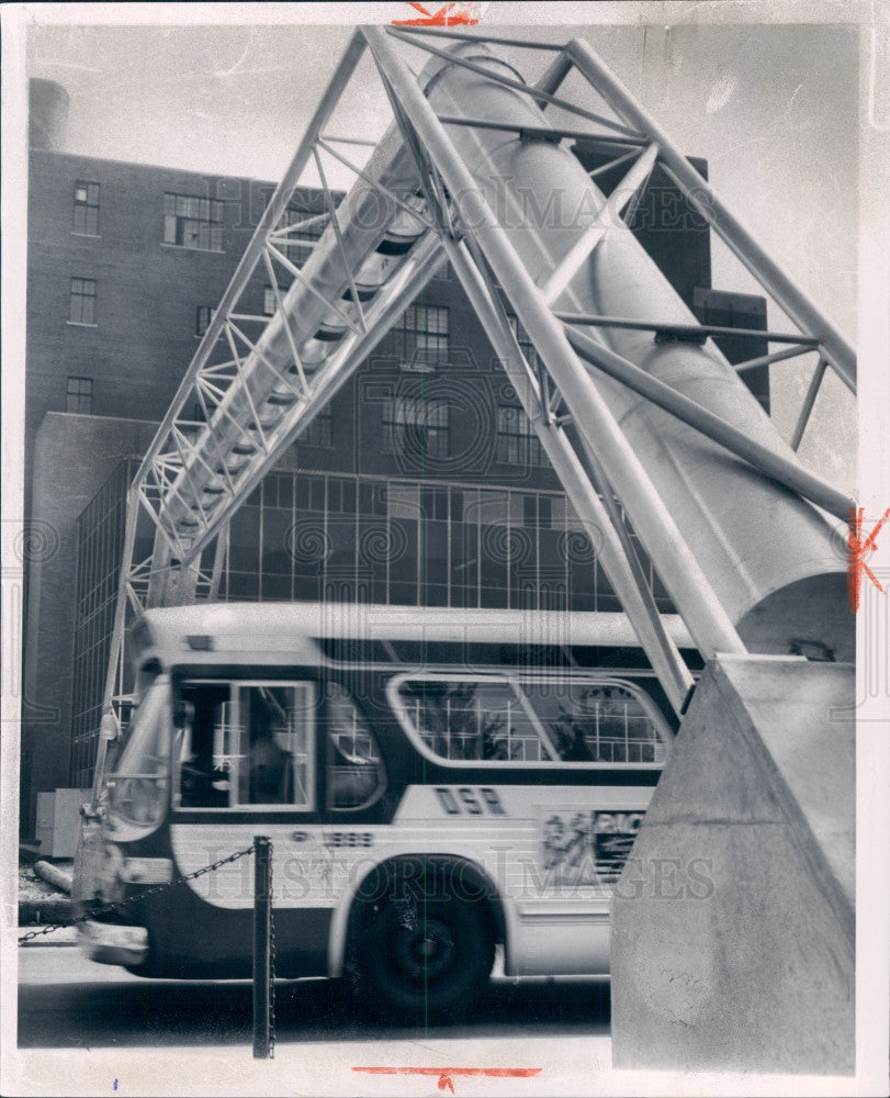 1961 Detroit MI Collecting Air Samples Press Photo - Historic Images