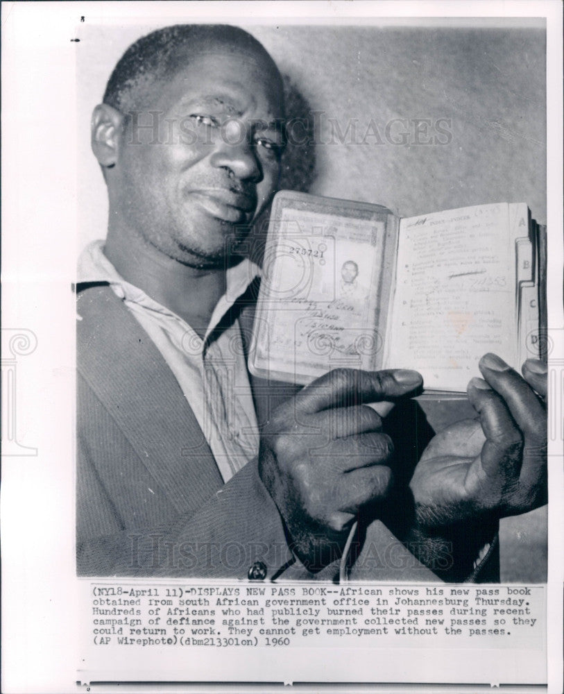 1960 African New Passport Press Photo - Historic Images