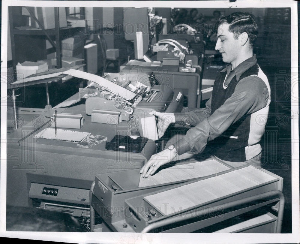 1952 Detroit Income Tax Processing Press Photo - Historic Images