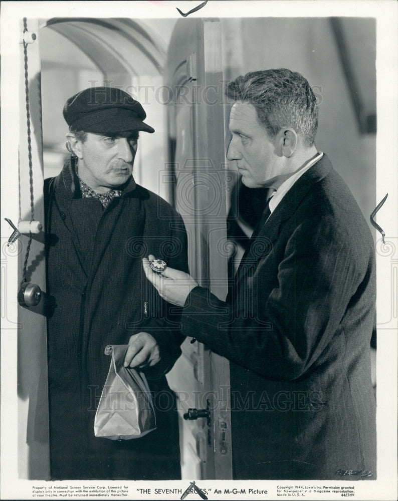 1944 Actors Spencer Tracy Felix Bressart Press Photo - Historic Images