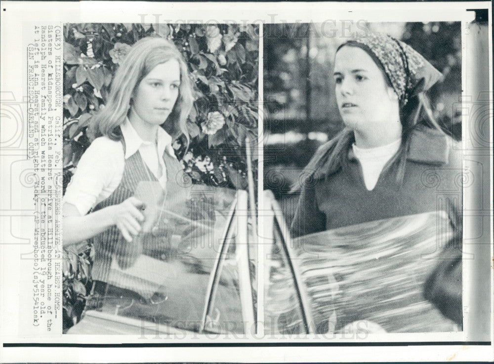 1974 Randolph Hearst Daughters Press Photo - Historic Images