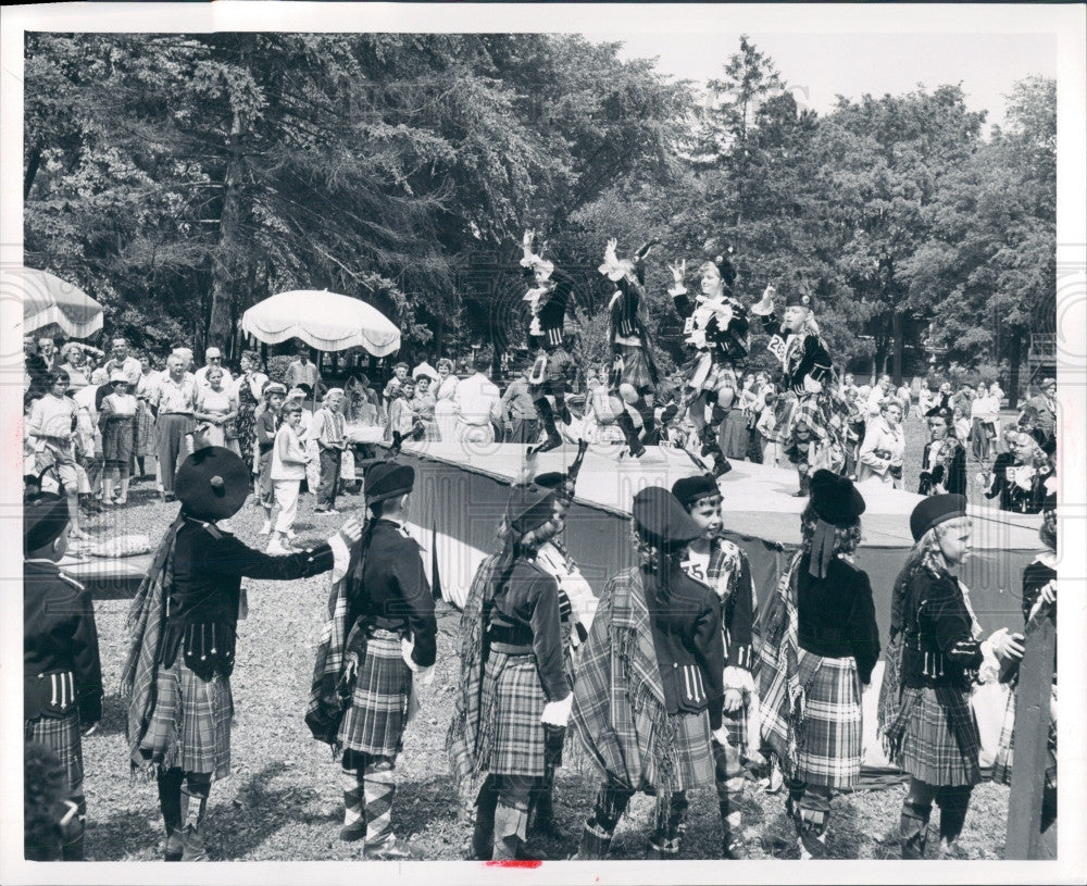 1958 Detroit Highland Fling St Andrew Press Photo - Historic Images