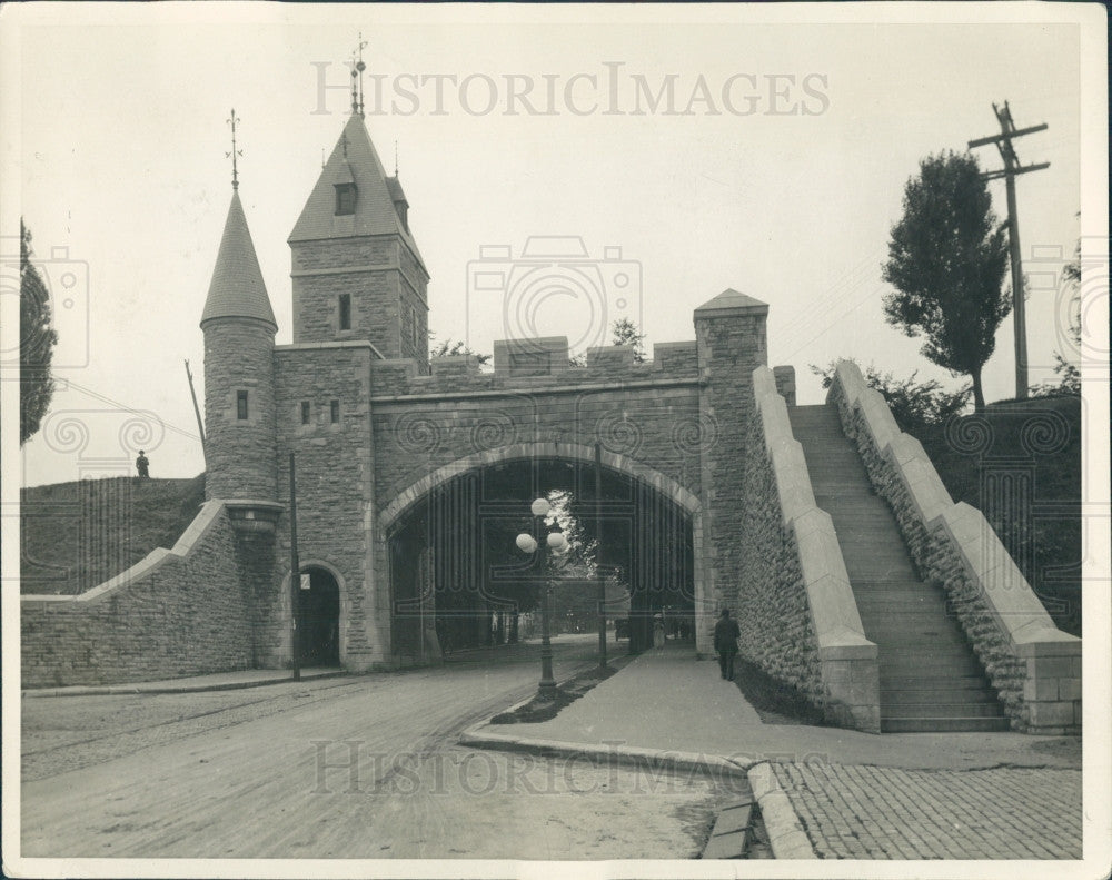 1927 Quebec Canada St. Louis Gate Press Photo - Historic Images