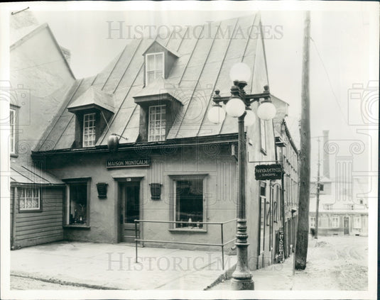 1939 Quebec Canada Maison Montcalm Press Photo - Historic Images