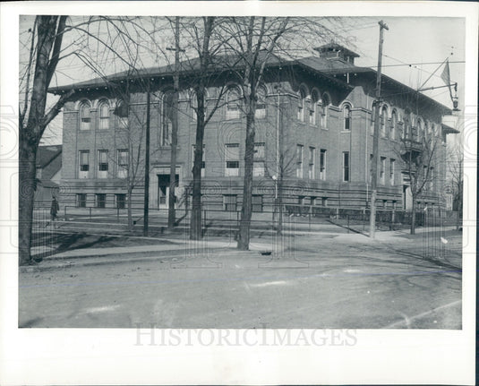 1935 Detroit Franklin School Press Photo - Historic Images