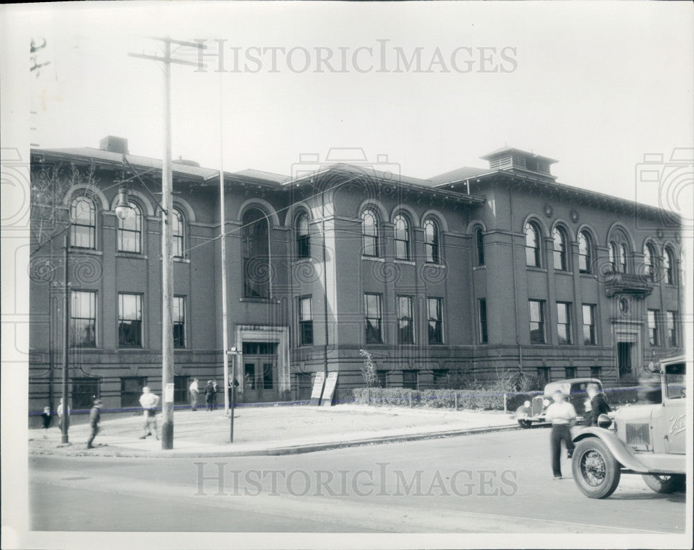 1935 Detroit Franklin School Press Photo - Historic Images