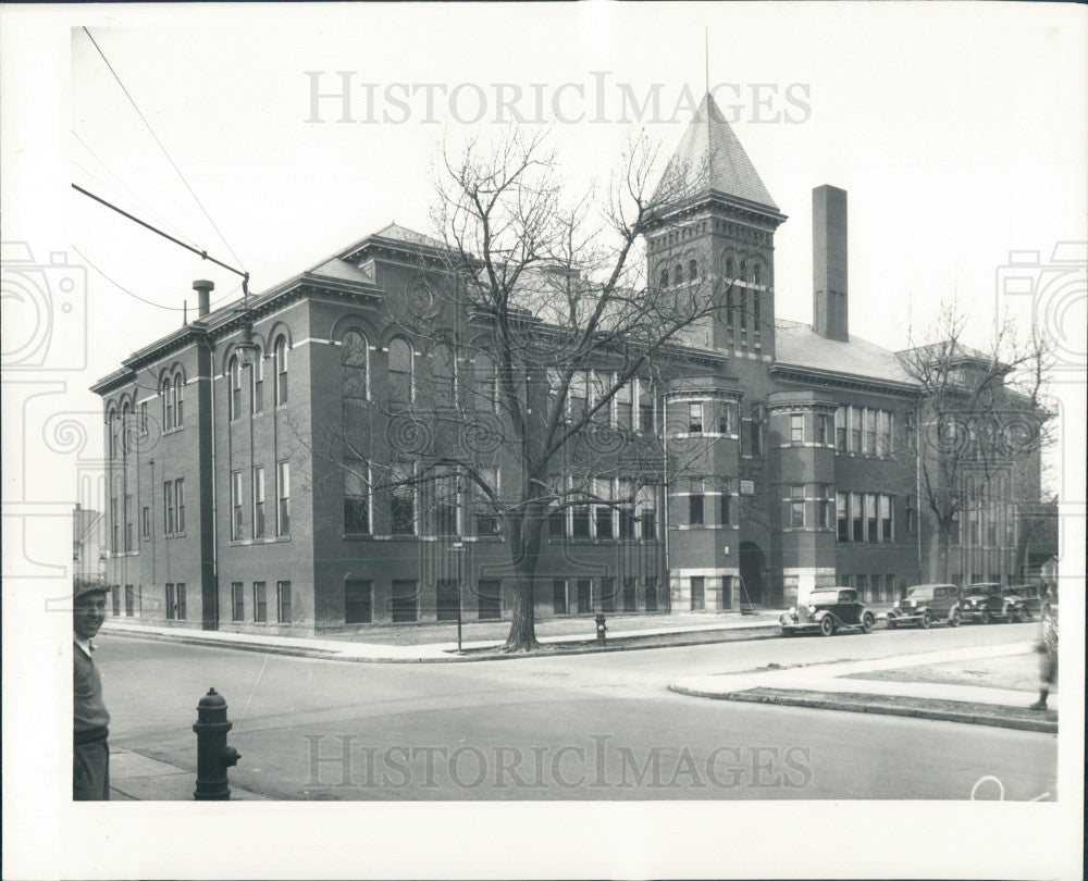 1935 Detroit Campbell School Press Photo - Historic Images