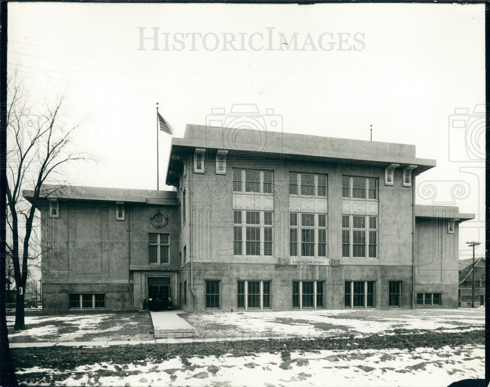 1935 Detroit Longfellow School Press Photo - Historic Images