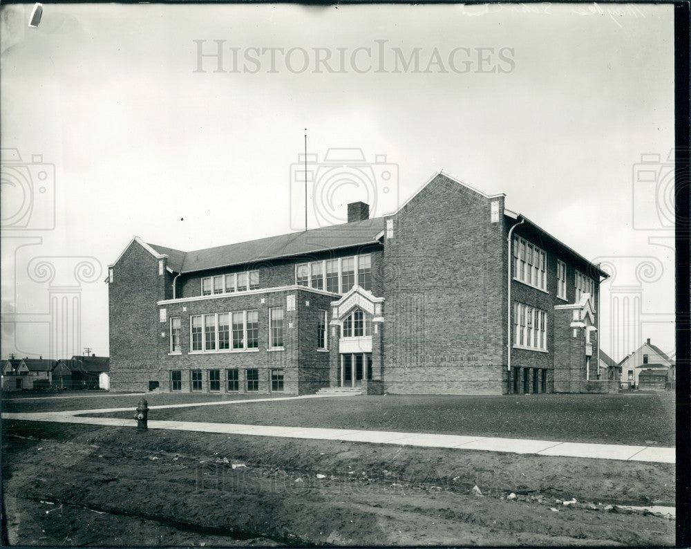 1935 Detroit Maybee School Press Photo - Historic Images
