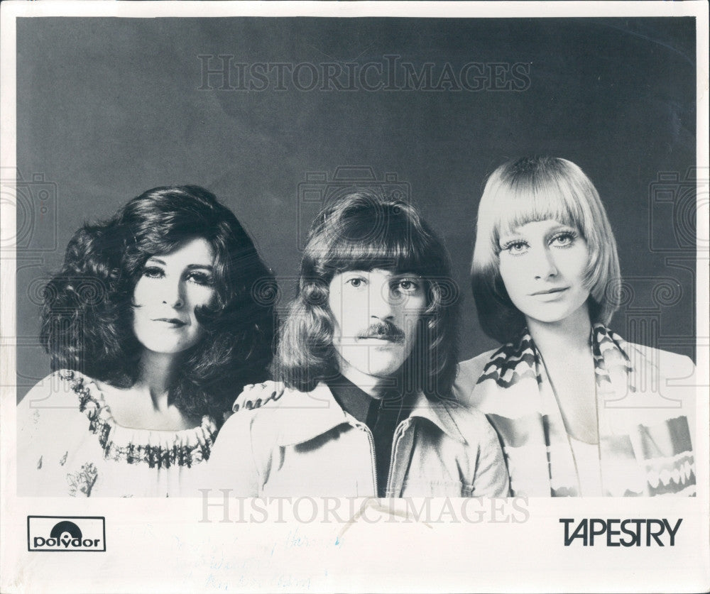 1972 Music Group Tapestry Press Photo - Historic Images