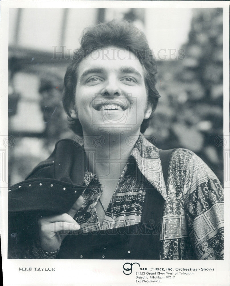 1976 Singer Mike Taylor Press Photo - Historic Images