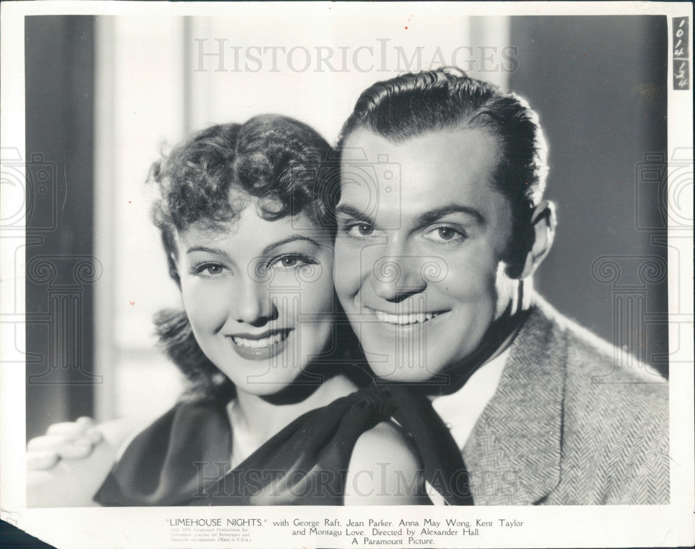1934 Actors Kent Taylor & Jean Parker Press Photo - Historic Images