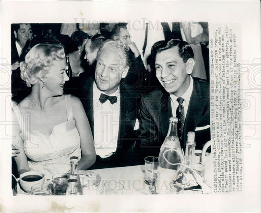 1954 Jack Webb/Charles Farrell/Dorothy Towne Photo - Historic Images