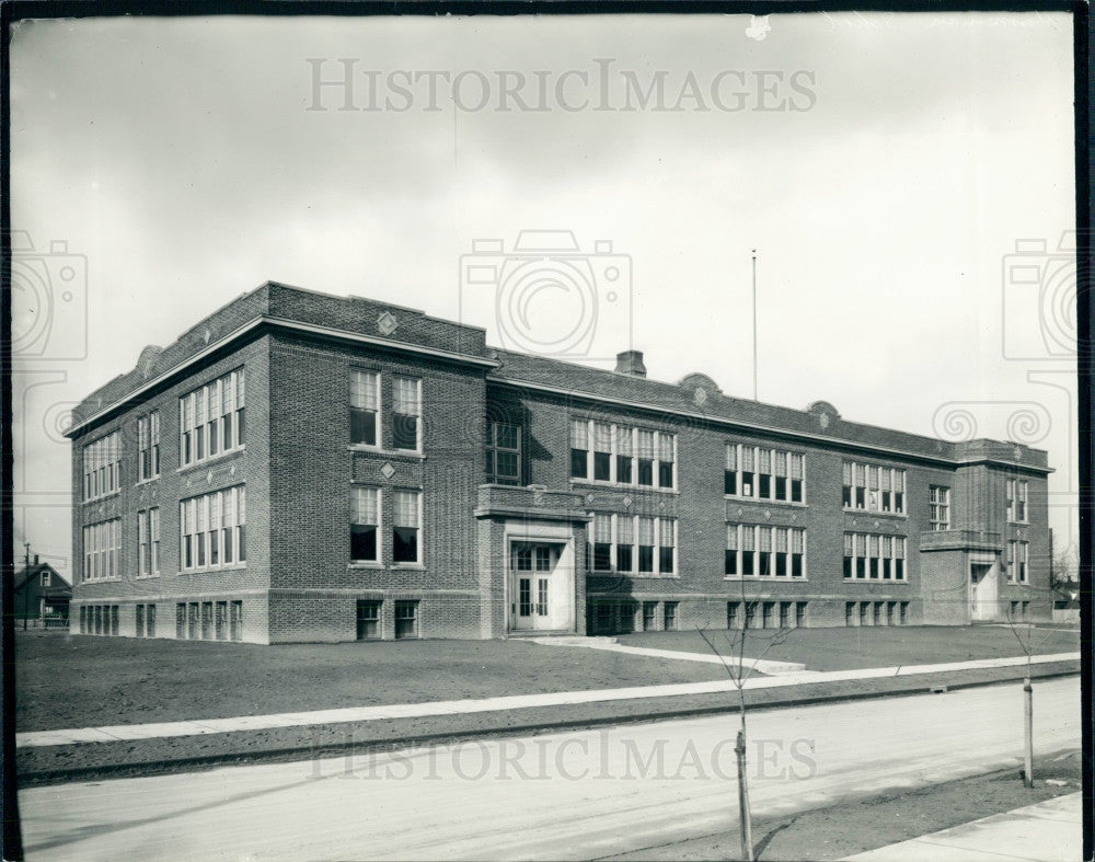 1935 Detroit Hanneman School Press Photo - Historic Images