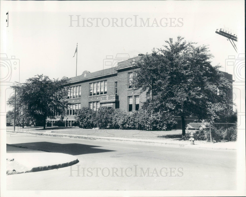 1935 Detroit Hanneman School Press Photo - Historic Images