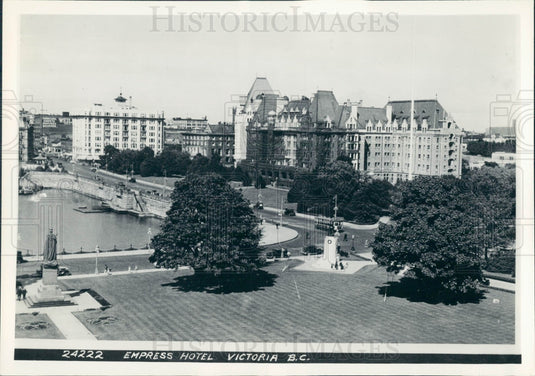 1936 Victoria BC Canada Empress Hotel Press Photo - Historic Images