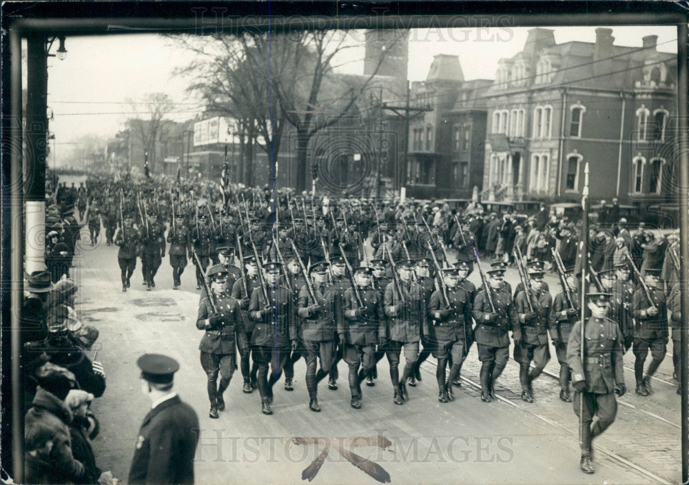 1926 Detroit MI Armestice Day Parade Press Photo - Historic Images