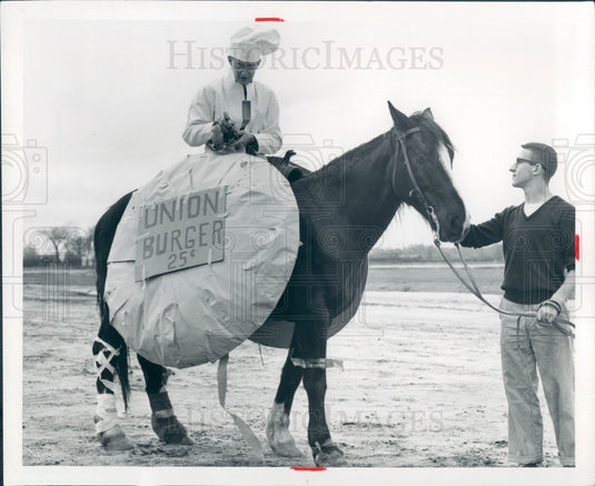 1955 Detroit College Plughorse Darby Press Photo - Historic Images