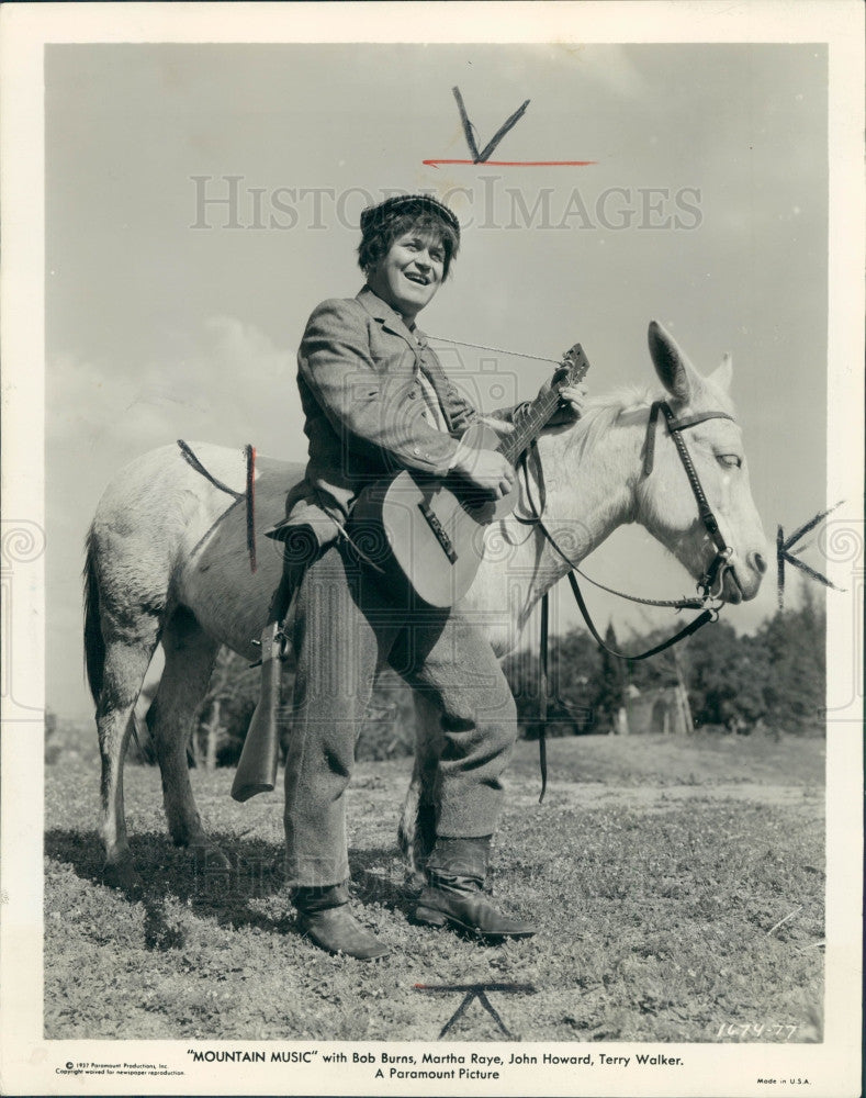 1937 Actor/Comedian Rufe Davis Press Photo - Historic Images