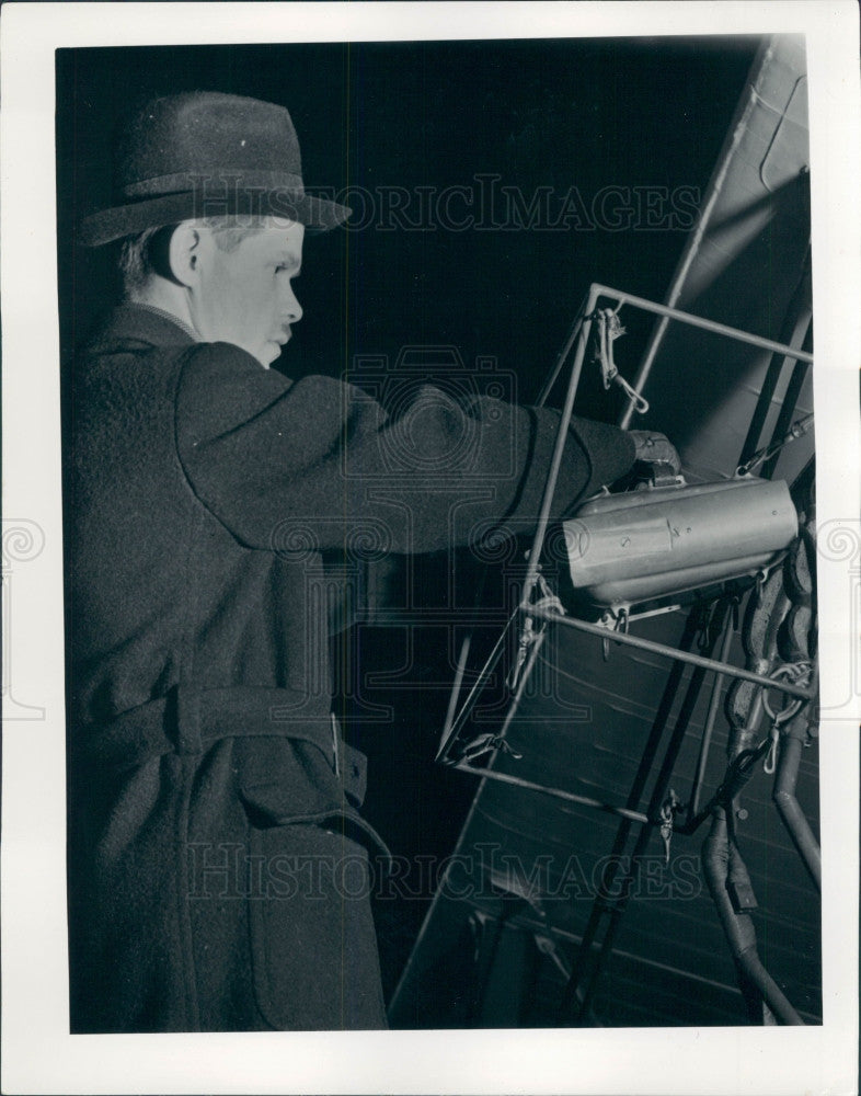1938 Detroit Selfridge Field Meteorolograph Press Photo - Historic Images