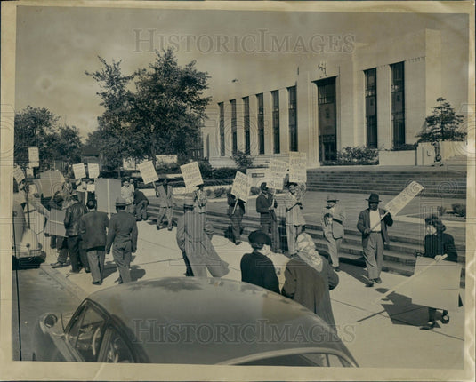 1949 Ford Motor Company Strike Press Photo - Historic Images