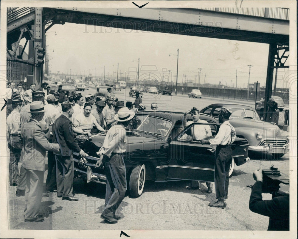 1949 Ford Motor Company Strike Press Photo - Historic Images