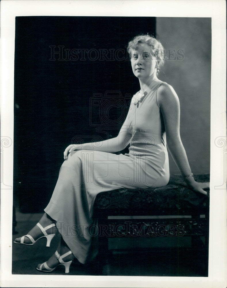 1935 Radio Singer Blanche Fezzey Press Photo - Historic Images