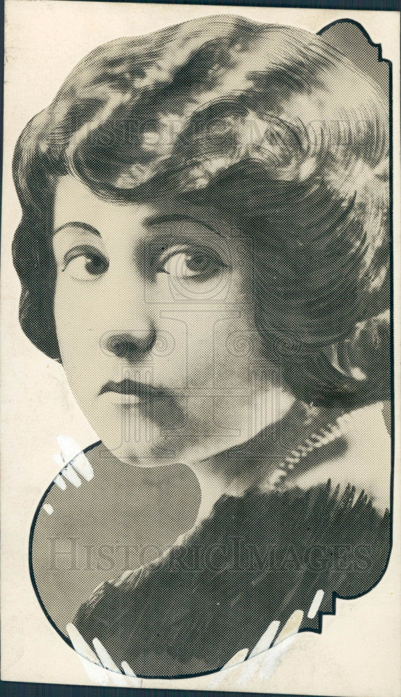 1922 Actress Valerie Bergere Press Photo - Historic Images