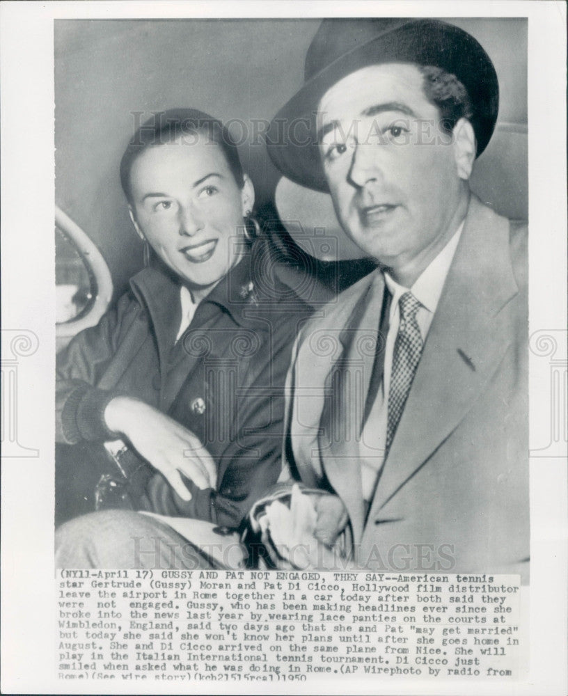 1950 Hollywood Agent DiCicco &amp; Tennis Moran Press Photo - Historic Images