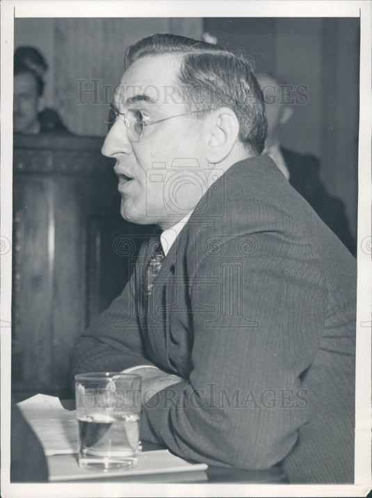 1937 Detroit Chrysler Labor Hermann Weckler Press Photo - Historic Images