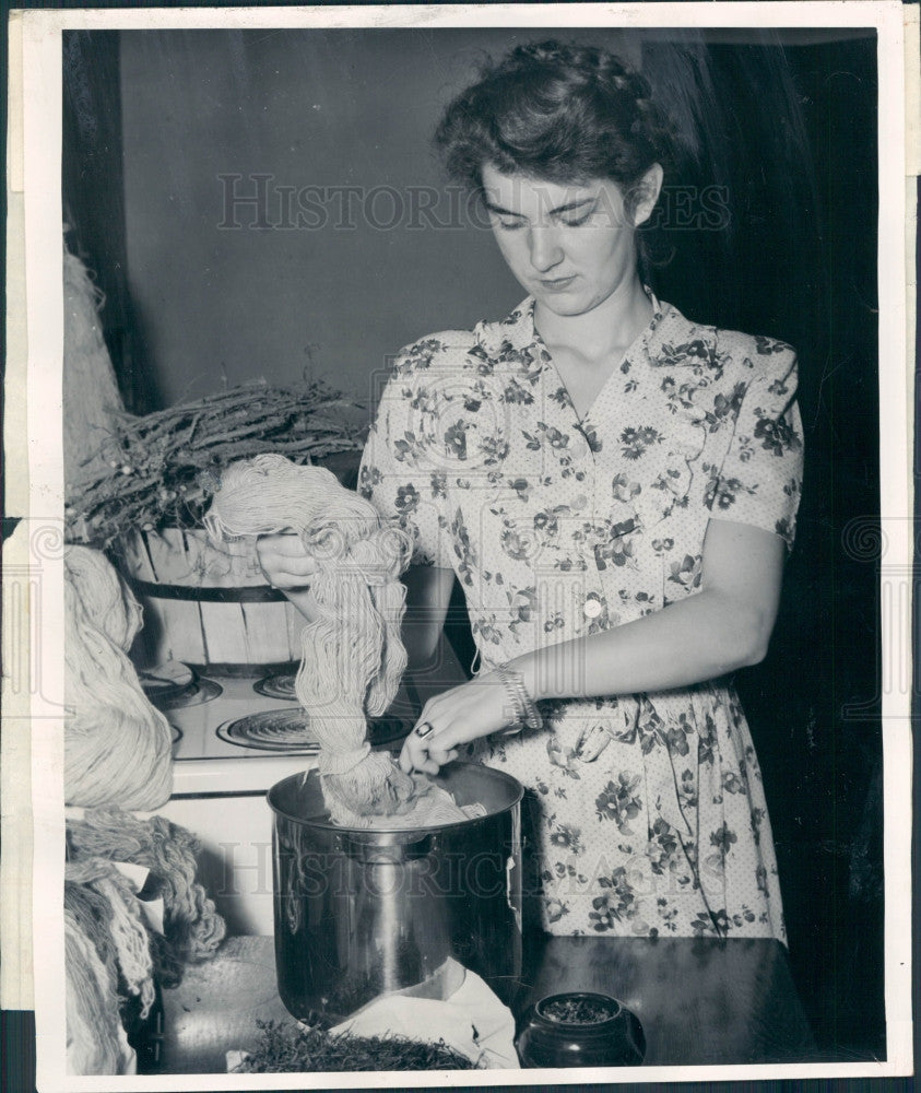 1945 MI Kingswood School Cranbrook WoolDyes Press Photo - Historic Images