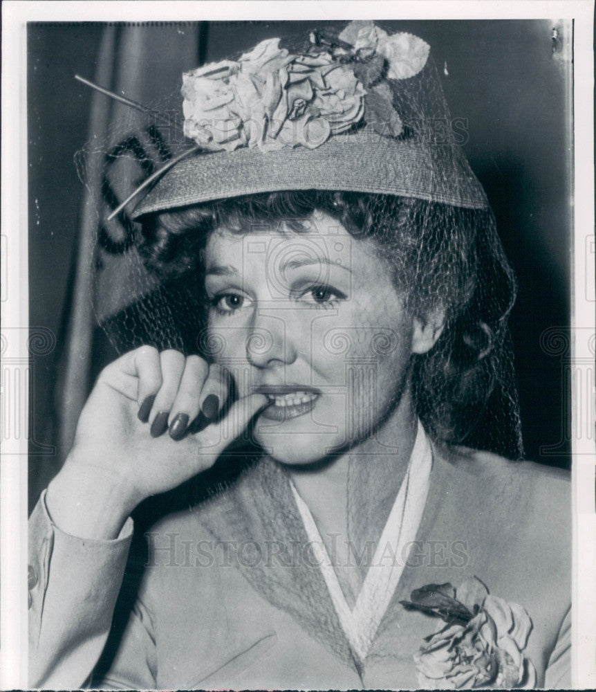 1943 Actress Jean Parker Press Photo - Historic Images