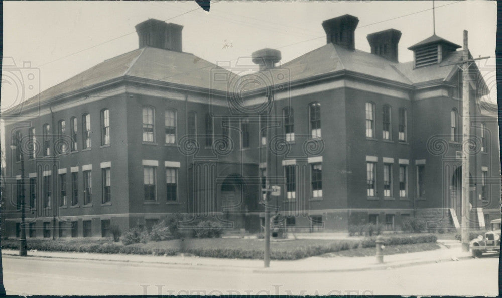 1929 Detroit Hancock School Press Photo - Historic Images