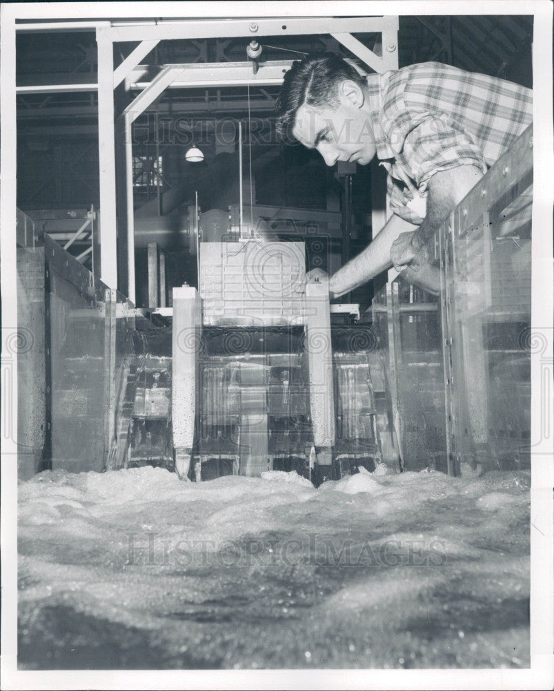 1957 Ontario Hydro Model Laboratory Press Photo - Historic Images