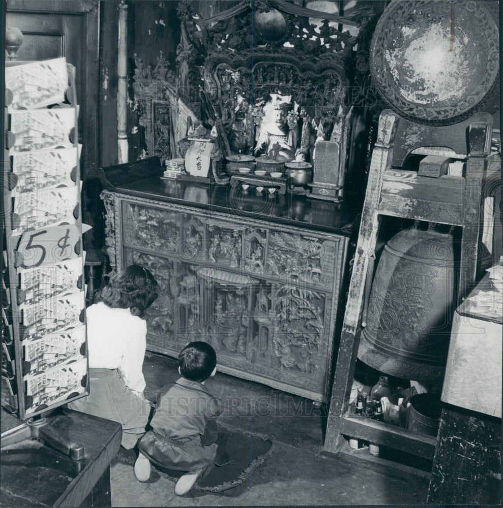 1950 Mrs. Chang Post Office Press Photo - Historic Images