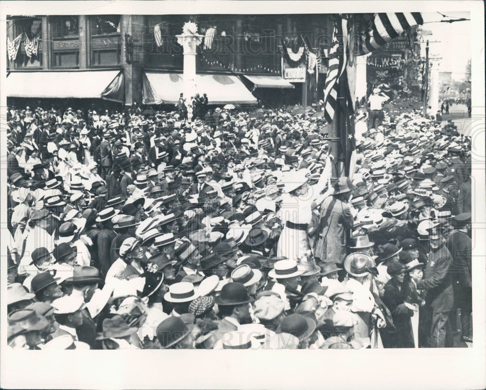 1935 Detroit 1918 World War Promo Parade Press Photo - Historic Images