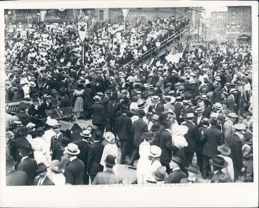 1935 Detroit 1918 World War Promo Parade Press Photo - Historic Images