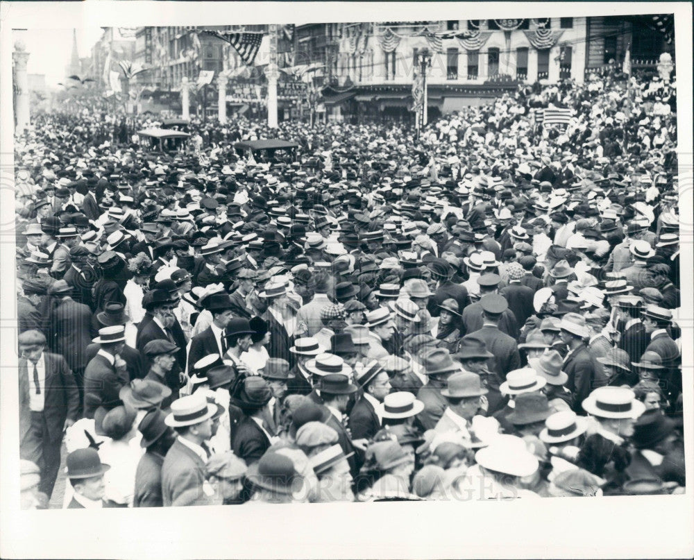 1935 Detroit 1918 World War Promo Parade Press Photo - Historic Images