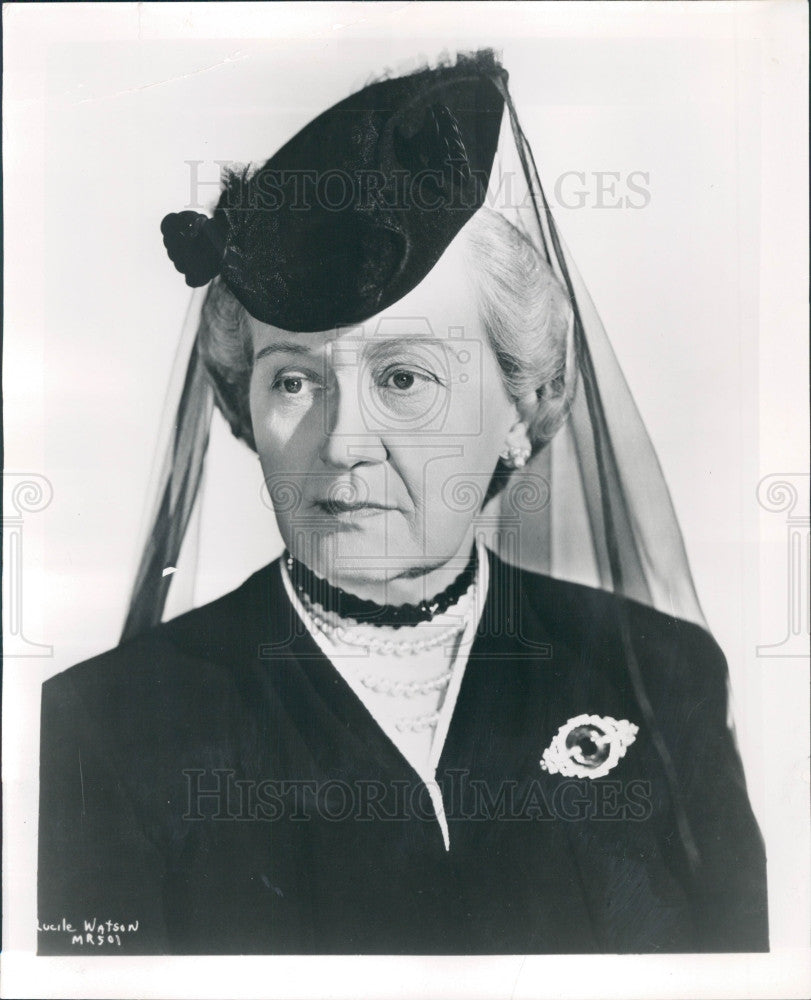 1949 Actress Lucile Watson Press Photo - Historic Images