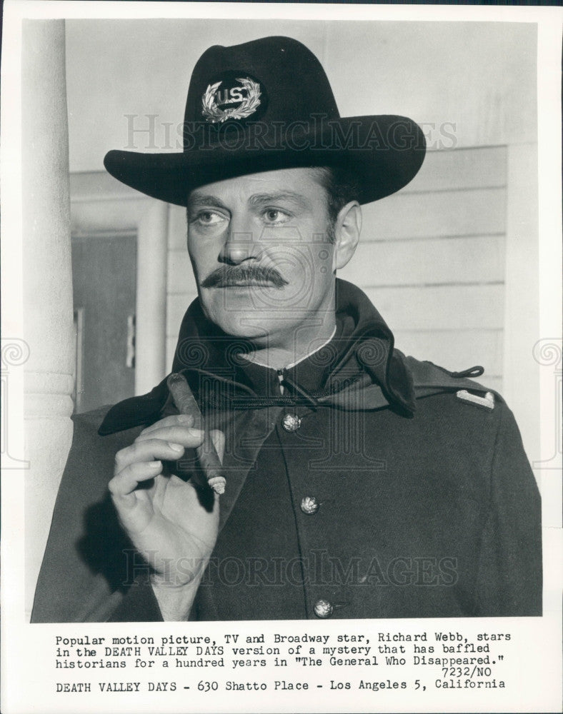 1960 Actor Richard Webb Press Photo - Historic Images