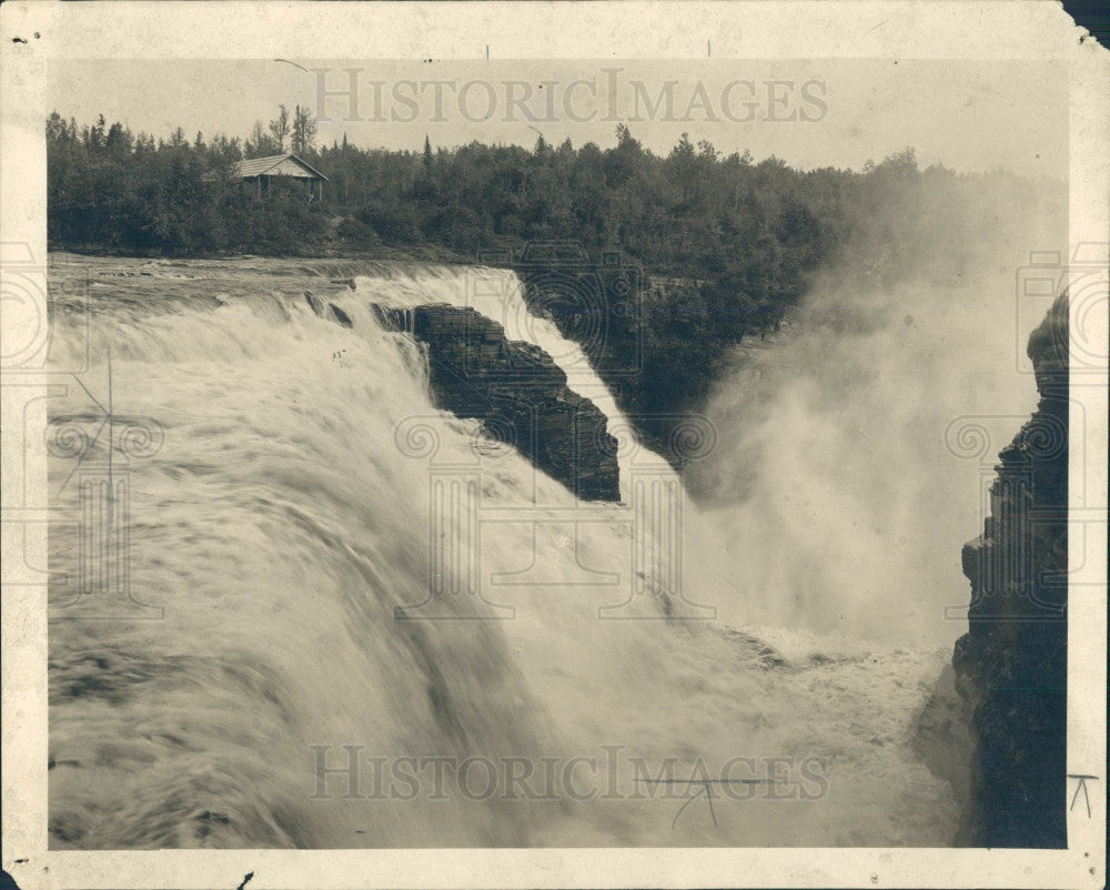 1921 Ontario Canada Kakabeka Falls Press Photo - Historic Images