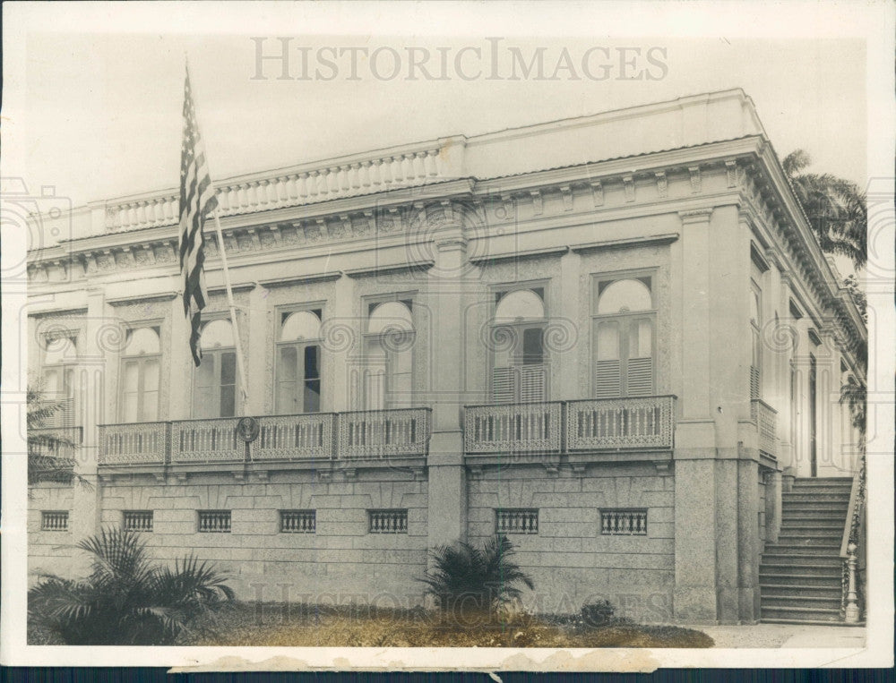 1929 Brazil US Ambassador Home Press Photo - Historic Images