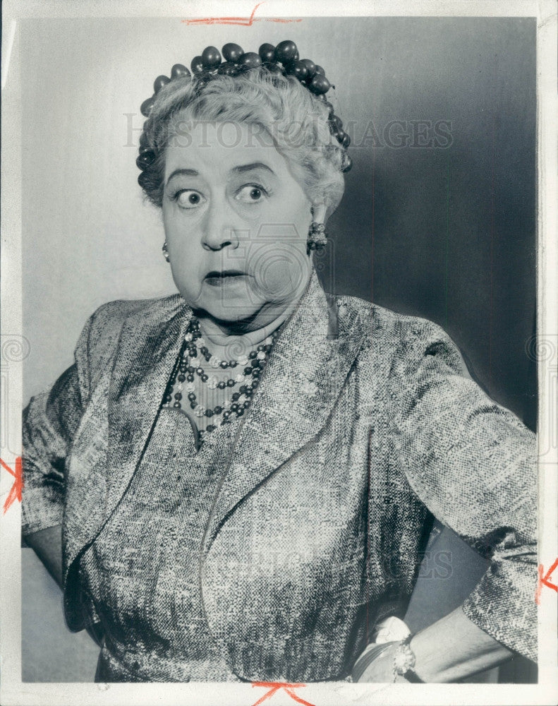 1961 Actress Verna Felton Press Photo - Historic Images
