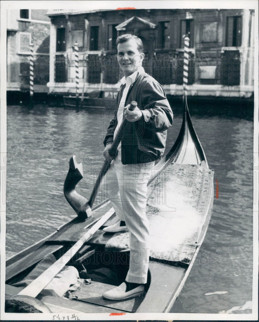 1960 Singer Actor Pat Boone Press Photo - Historic Images