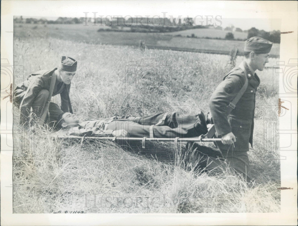 1943 US Army Adjustable Litter Press Photo - Historic Images