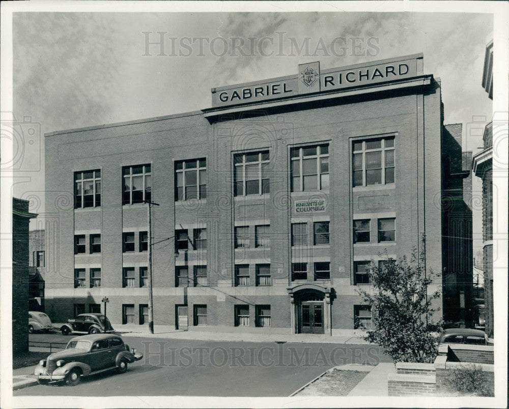 1940 Detroit Knights of Columbus Building Press Photo - Historic Images