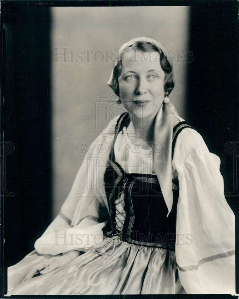 1933 Singer Frances Harris Dohn Press Photo - Historic Images