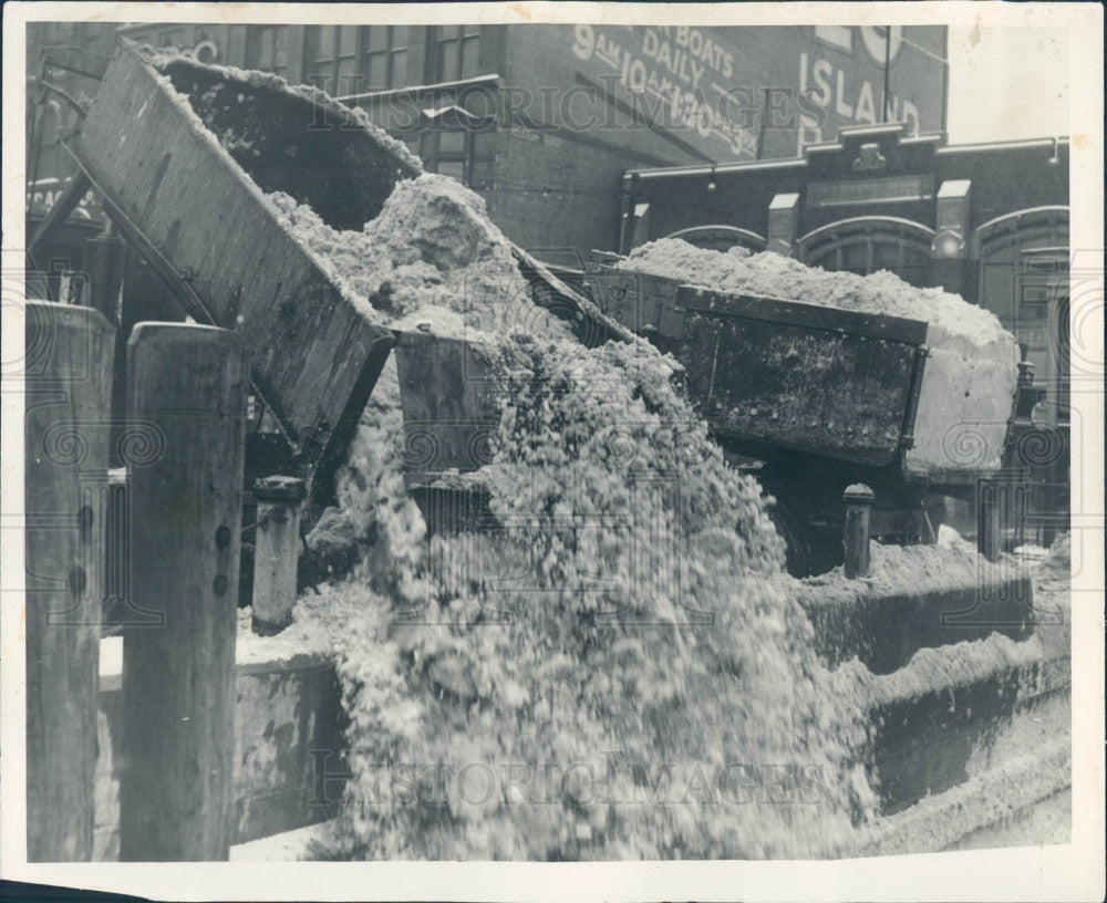 1932 Detroit Snow Removal Truck Press Photo - Historic Images