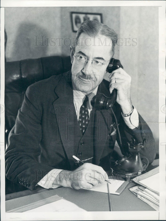 1938 CA Wm Jennings Bryan Jr LA Customs Press Photo - Historic Images