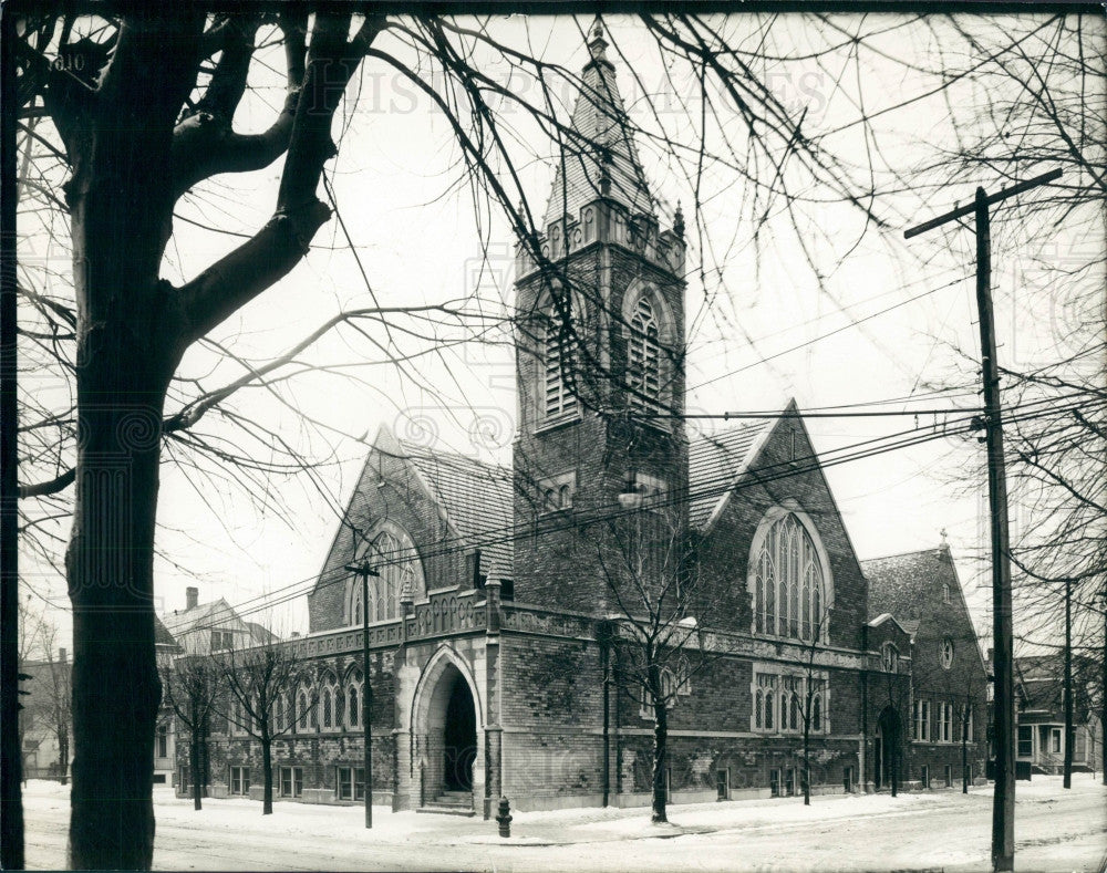 1936 Detroit English Evangelical Lutheran Press Photo - Historic Images